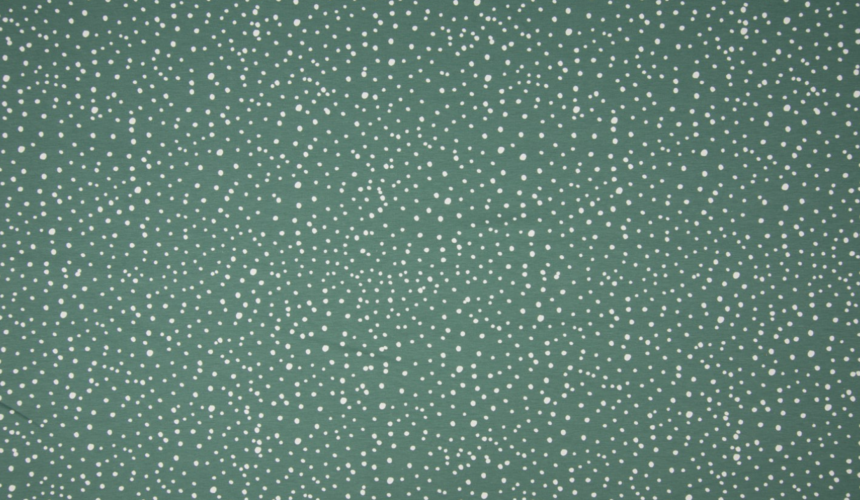 Baumwolle Popeline Love Dots - Altgrün